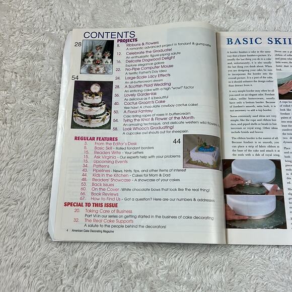 Vintage 90s American Cake Decorating magazine bundle lot - Jun, Aug, Oct 1998 - Picture 13 of 14